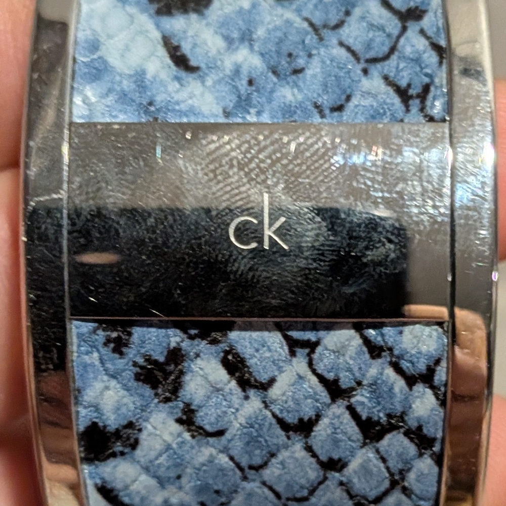 Calvin Klein Blue Patterned Bracelet